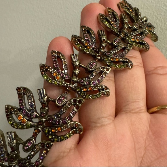 Fairycore Art Nouveau Jewelled Dragonfly Artistry Bracelet (Art Deco, Exquisite) - Picture 4 of 11